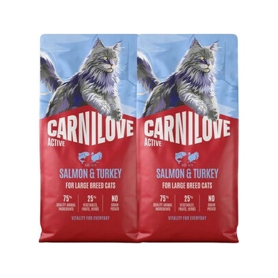 CARNILOVE Active Cat Salmon and Turkey Adult Large 2 x 6 kg
