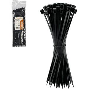 Garden Line Кабелни връзки 4, 8x300мм черни, комплект 100бр 80426 (LAR3876)