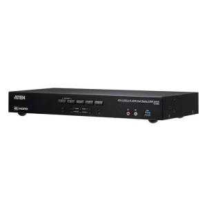 ATEN Kvm превключвател aten cs1844-at-g, 4 порта usb 3.0, За 2 hdmi монитора (cs1844-at-g) - xtreme