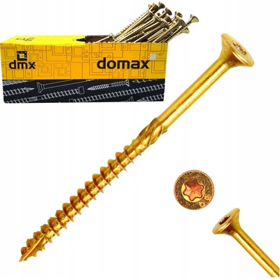 Tesařské vruty do dřeva TORX 5x90 mm, 100 ks, Domax