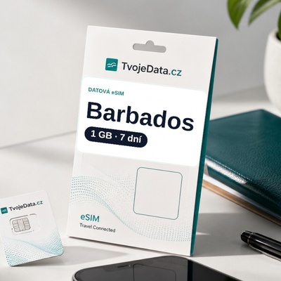 eSIM Barbados 1 GB / 7 dní - Barbados PATBRUYGO