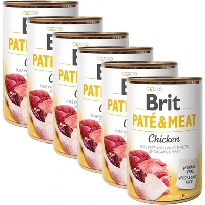 Brit Paté & Meat Dog Chicken 6 x 400 g