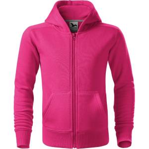 MALFINI Malfini trendy zipper 412 / Детско яке тип кенгуру с цип по цялата дължина и качулка - лилаво 146 (4124011)