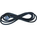 SOLIGHT flexo šnúra, 2x 1mm2, gumová, čierna, 5m