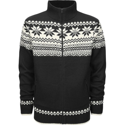 Cardigan Norweger pulovr černý
