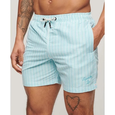 Superdry Бански гащета Superdry Printed 15´´ swimming shorts - Blue (Blue Stripe Print)