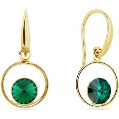 Spark se Swarovski Elements Fame KWOMG1122SS29EM Emerald zelené
