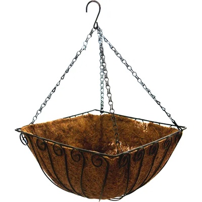 HORECANO Кокосова саксия висяща квадратна 35x35xh18cm (CGF0534 SQ-14) (0197102)