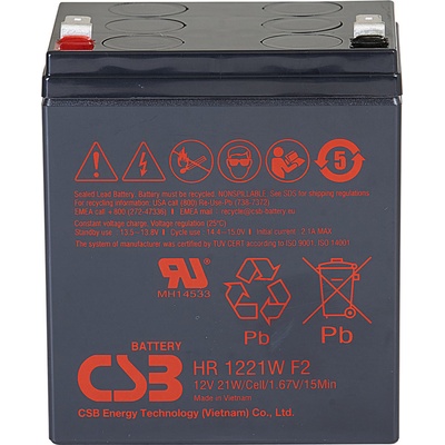 CSB HR1221W F2 12V 5,1Ah – Zboží Živě