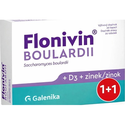 Flonivin BOULARDII kapsúl Saccharomyces boulardii + vitamín D3 + zinok 30 ks