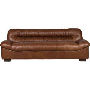 Dutchbone Кафяв кожен диван 214 cm Douglas - Dutchbone (1000908)