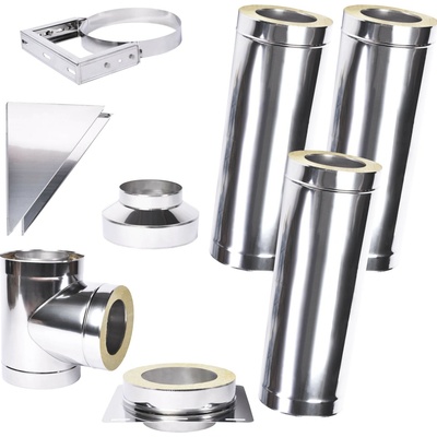 Solid izolovaný komín Slim Eco 0,5 130mm 3m – Zboží Dáma