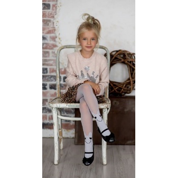 detské pančuchy jednofarebné sivé