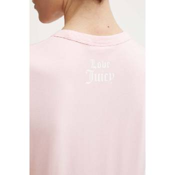 Juicy Couture Тениска Juicy Couture FALLIN FOR JUICY FITTED TSHIRT в розово JCGCT224020 (JCGCT224020.121)