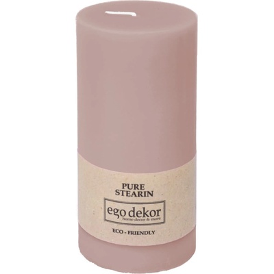 Ego dekor Прахово розов цвят Приятелска свещ, време на горене 50 ч. Eco - Eco candles by Ego dekor (ZBC-3771055)