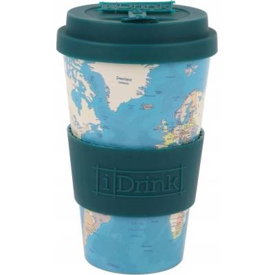 I Drink termohrnek RPED plast 435 ml Modrá Mapa