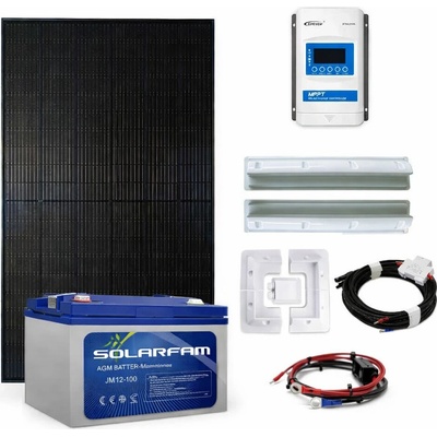 Ecoprodukt solárny ostrovný systém 12V 240Wp 100Ah karavan