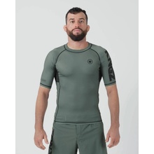 Rashguard funkčné tričko Kingz KORE V2 krátke rukávy zelený