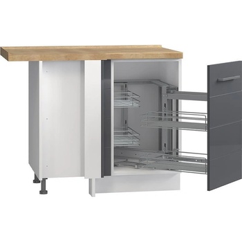 Долен кухненски шкаф ъглов с механизъм Highline R-UG-1KMCR/3 десен