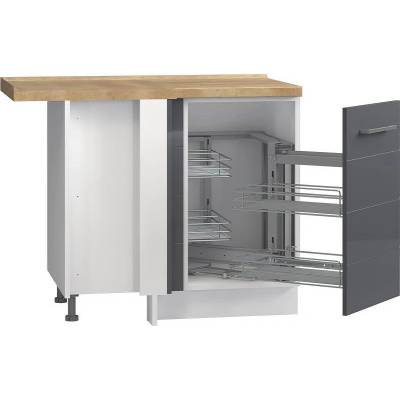 Долен кухненски шкаф ъглов с механизъм Highline R-UG-1KMCR/3 десен