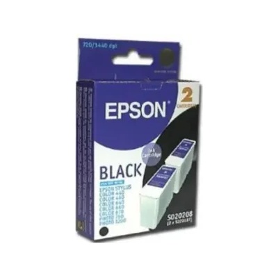 Epson КОМПЛЕКТ 2 ГЛАВИ ЗА EPSON STYLUS 440/460/640/660/PHOTO 750/1200 - Black - twin pack - S020187 - OUTLET - PN S020208 (201EPS020208)