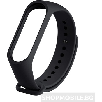 Planet Tech Каишка за Xiaomi Mi Band, M5, M6 фитнес гривна, Черна (MiBand5-17)