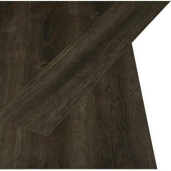 vidaXL Самозалепваща се дъска за под 32 pcs Тъмен кафяв 4, 46 м2 ПВЦ (42046268)