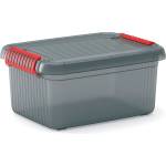 KIS Сива пластмасова кутия за съхранение с капак 39x29x18 cm K Latch Box - KIS (237490)