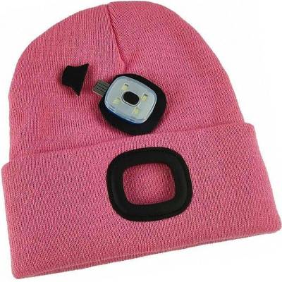 STREND PRO Čepice LED dětská růžová 4xSMD LED USB nabíjení SL3133517X
