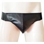 Rouge Leather Jock Strap Black, S