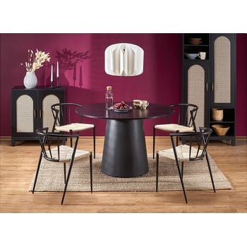 Halmar Кръгла маса ginter черно