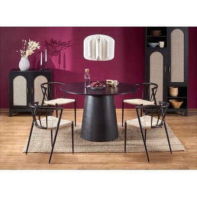 Halmar Кръгла маса ginter черно