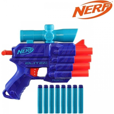 Pistol Nerf Elite 2.0 Prospect QS-4 Wild Edition Blaster modrá
