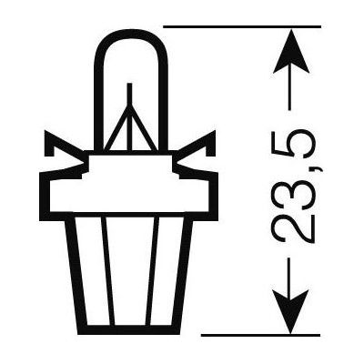 Osram Standard H6W BAX9s 12V 6W