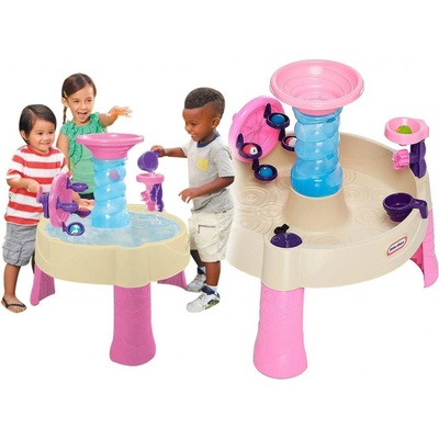 Little Tikes Vodný stôl Špirálová fontána ružový 173769