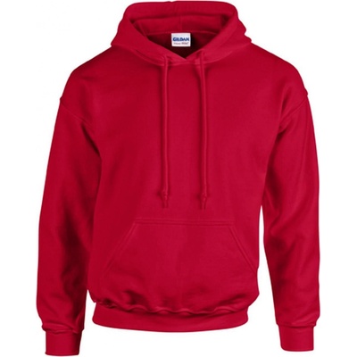 Gildan unisex mikina s kapucí G18500 Cherry red