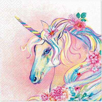 PAW Ubrousky L Unicorn Flower Head 33x33cm