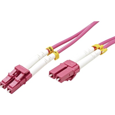 Value 21.99.8756 optické vlákno optické vlákno [1x zástrčka LC - 1x zástrčka LC] 50/125 µ Multimode OM4, 15m