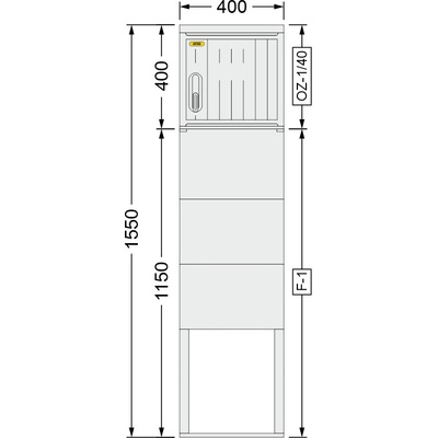 SFOS 400x1550x245mm OZ-1/40 + F-1