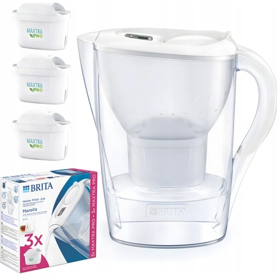 Brita Marella Cool bílá + 3 filtry Maxtra Pure Performance – Zboží Mobilmania