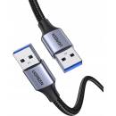 USB káble Ugreen US373 USB-A - USB-A, 2m, černý