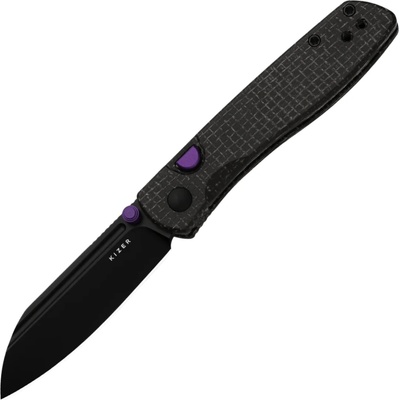 Kizer Renissance N690 Black PVD Coating, Micarta V3698A1