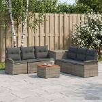 vidaXL Комплект дивани 8 бр. Сив и тъмен сив 55 x 55 x 37 см (3448010)