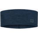 Buff merino Wide solid night blue