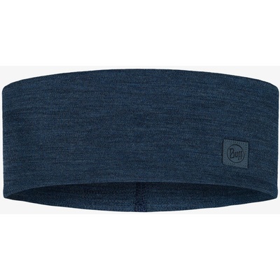 Buff Merino Wide Headband solid night blue