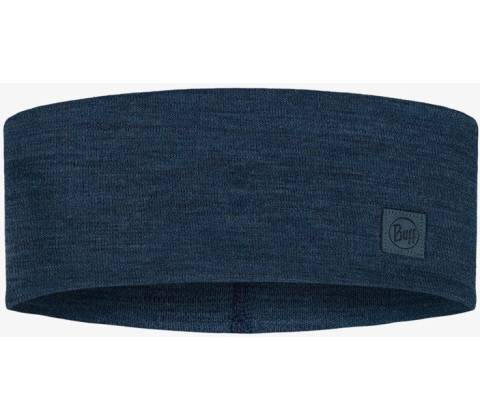 Buff merino Wide solid night blue
