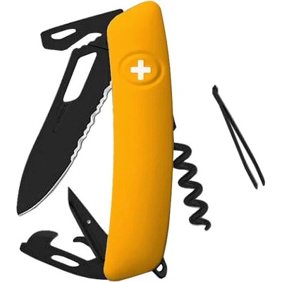 SWIZA SH03TR Allblack Single Hand Signature Wavy Edge