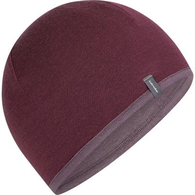 Icebreaker Čepice 200 Oasis Reversible Beanie dk berry/grey plum
