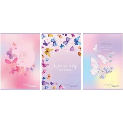 STREET Butterfly zošit 450 A4 bez linajok