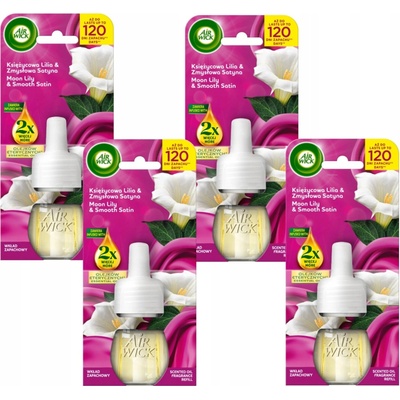 Air Wick NÁPLNE DO ELEKTRICKÉHO OSVIEŽOVAČA VZDUCHU LILIE ZAHALENÁ DO SATÉNU 4 x 19 ml